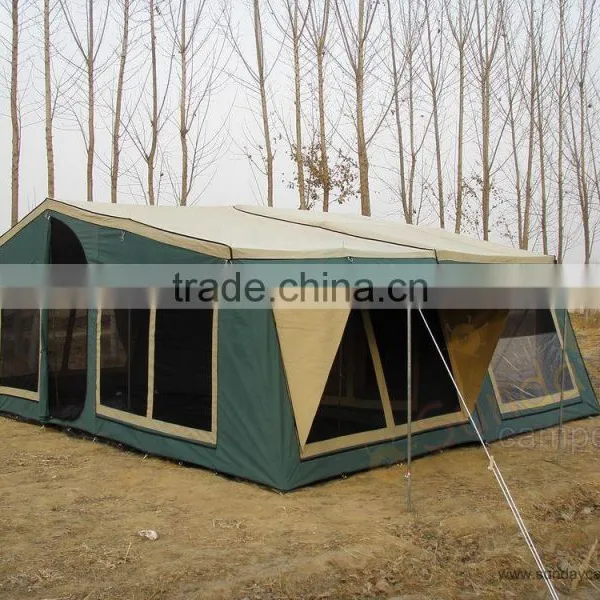 Outdoor Sports 4WD Waterproof Cotton Canvas Fabric Camping Trailer/Car Trailer Tent for Camping