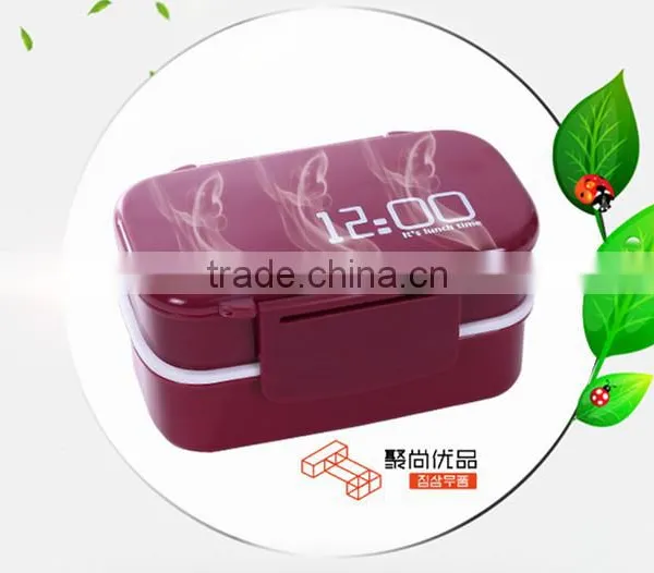 L00113 2017 Fashion Design With Spoon and Fork Set Kid Lunch Box photo-2