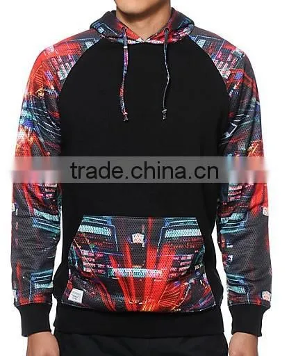 Fashion Plain Floral Printed Custom Made Hoodies photo-3