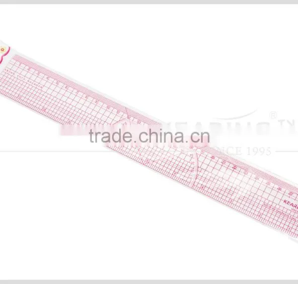 Kearing Brand Sandwich Printing 1.2mm Thick Flexible Plastic Garment Ruler for Fashion Designers to Making Sewing #B-66 photo-4