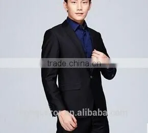 2015 Popular Black Business Slim Fit Suits BSPS0098 photo-2