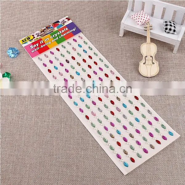 Multicolor Decoration Sticker ,acrylic Mobile Phone Sticker photo-2