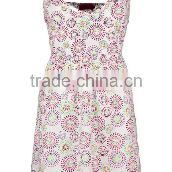 Latest Geo Print Women Ladies Night Dress,sexy Night Sleeping Dress photo-4