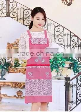 Factory Direct Double Thick Waterproof Coat and Anti-oil Kitchen Princess Apron Custom Gift Advertising photo-3