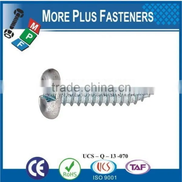 Made in Taiwan ISO 1481A2 Slotted Pan Head Tapping Screws Stainless Steel Cone Point DIN 7971 C photo-2