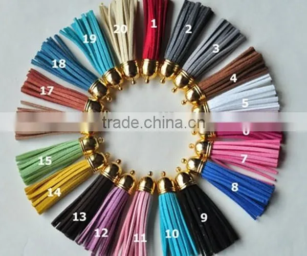 Decorative and Fashion Colorful Custom Leather Tassels for Handbag photo-3