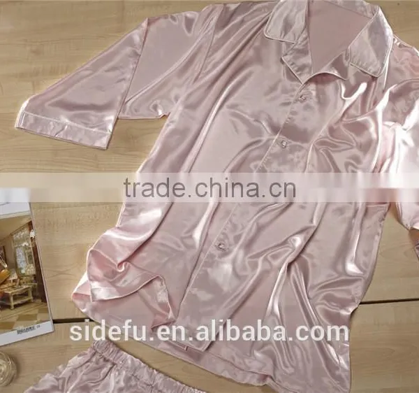 Fancy Texture Wholesale Hotel Satin Silk Bathrobe photo-5