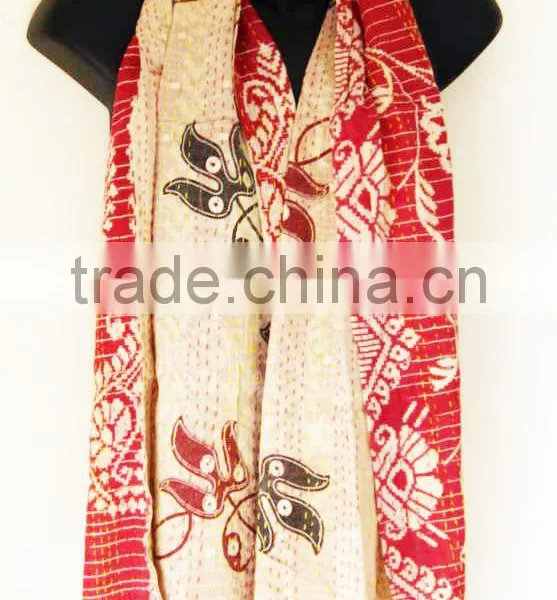 Handmade Cotton Kantha Scarve