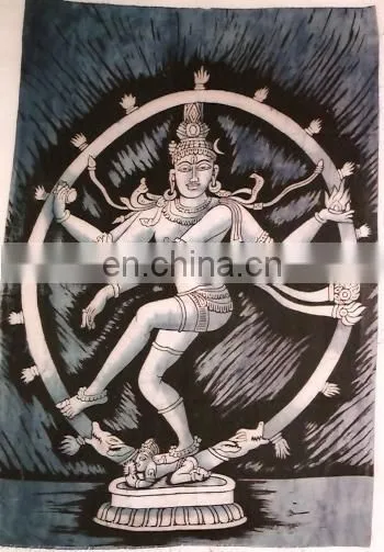 Batik Printed INDIAN GODS PRINTED WALL HANGINGS photo-2