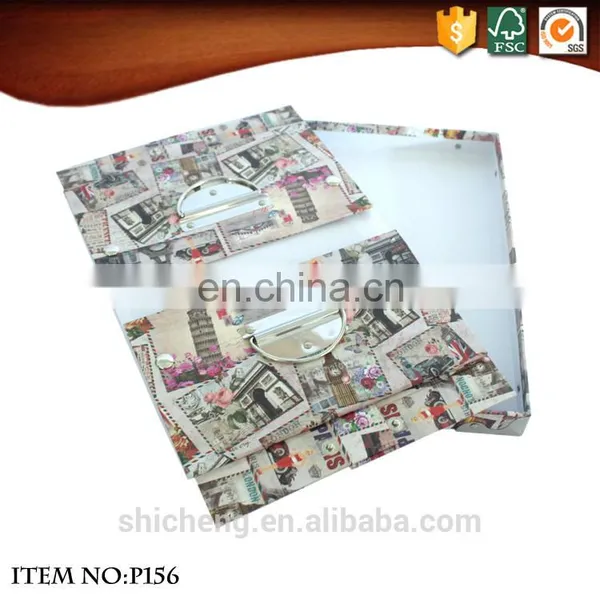 Large Volume Foldable Cardboard Clothes Toy Storage Box With Handles photo-5