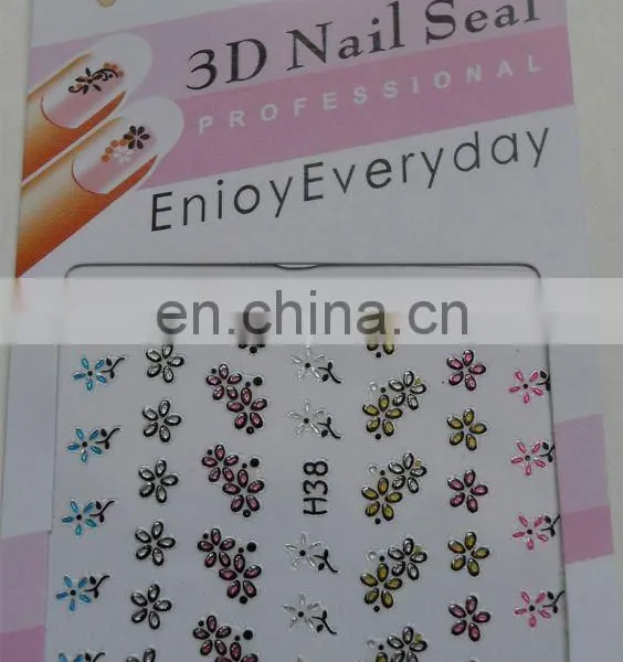 Nail foil sticker&nail art appliques&heat transfer nail sticker