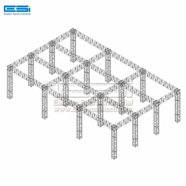 Cheap Price Used Mini Easy Moving Trade Show Booth Fair Backdrop Aluminum Aluminium Stage Square Truss Display System photo-2