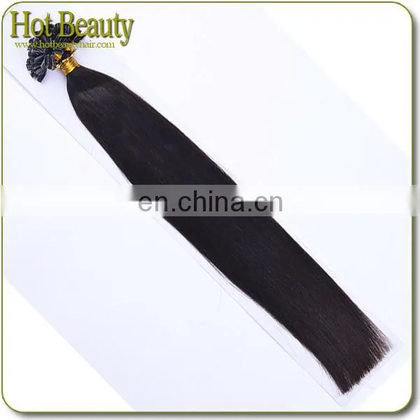 #613 Human Hair Wholesale Cheap Virgin Remy i Tip Curly Hair Extensions photo-2