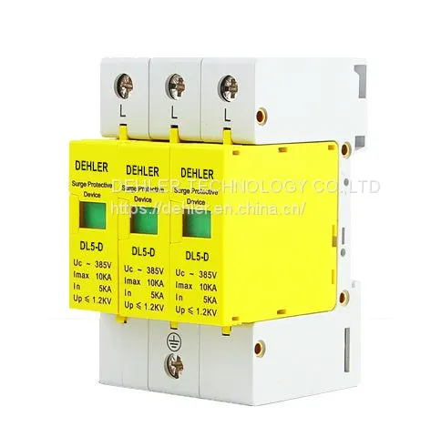 Household Lightning Protection Surge Protector 10ka-3p Power Supply Lightning Arrester photo-2