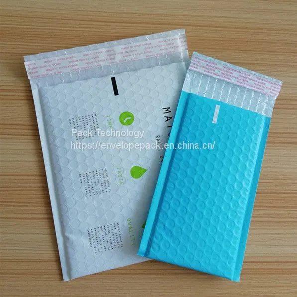 Custom Color and Size Poly Bubble Envelopes Printable Bubble Bags Protective Package photo-3