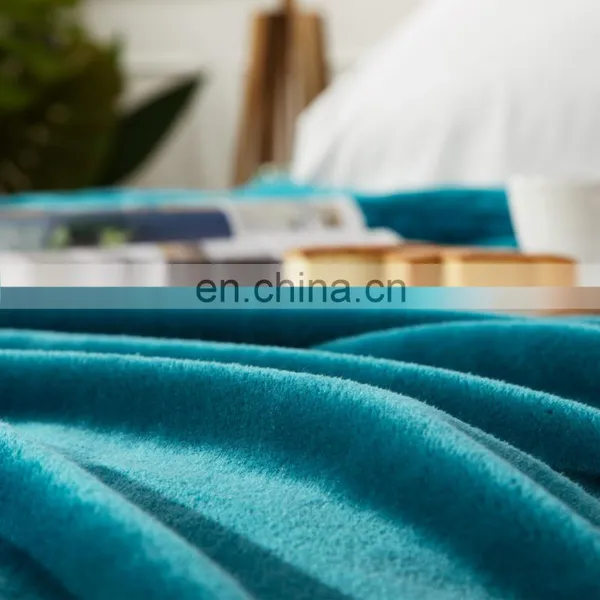 Better Structural Strength Design Not Wrinkle Double Sided Flannel Fleece Blanket photo-4