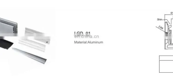 Fashion Shape Aluminum Glass Railing Balustrade Groove photo-3