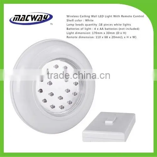 18led modern wall ceiling light fixture with remote control
