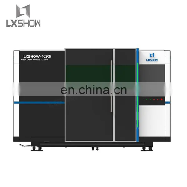2021 LXSHOW Affordable 6kw 8kw 10kw Enclosed Fiber Laser Cutting Machine With Cover for Sale / 8000w 10000w Fiber Laser Cutter photo-2