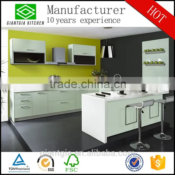 2016 Kitchen Products Modern Hot Style Matt White Lacquer Kitchen Cabinets