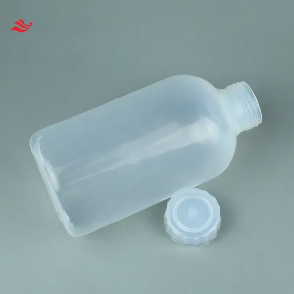 High Quality Smooth Internal Finish Corrosion Resistant FEP Reagent Bottle 500ML With Narrow Mouth photo-2
