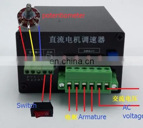 High Quality 220v 250W PWM DC Motor Speed Controller photo-3