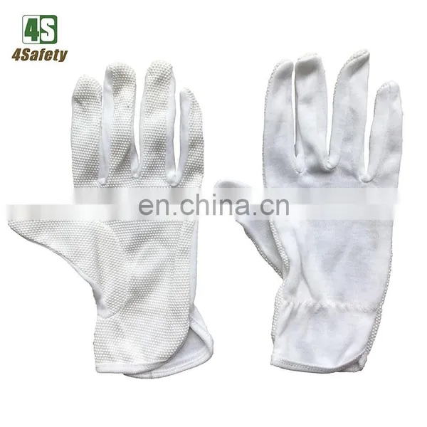 4SAFETY White Cotton PVC Dotted Gloves Cotton Price photo-2