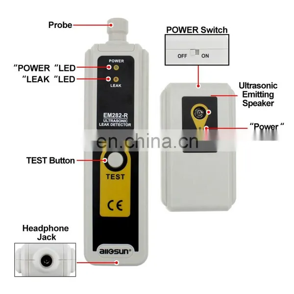 All-Sun EM282 Ultrasonic Detector 40KHz Gas Leak Detector Ultrasonic Relative Humidity photo-4