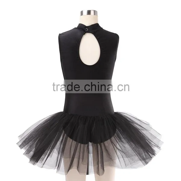 Beijing Plant Wholesale Graceful 3 Layers Girls Black Ballet Performance Tutus photo-5