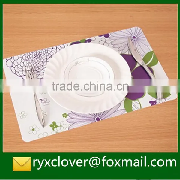 PP Plastic Waterproof Colorful Placemat Table Dish Mat