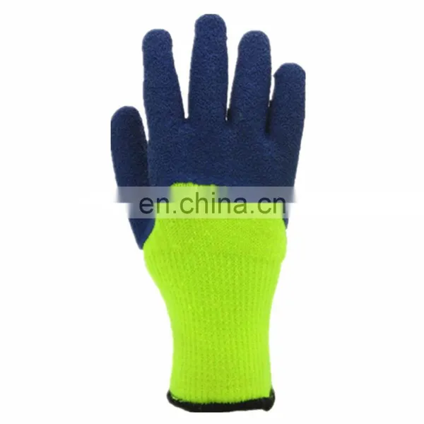 High Quality Top Sale 10g Acrylic Loop Knitted Gloves Latex Foam Coated Safety Gloves pu Work Gloves photo-3