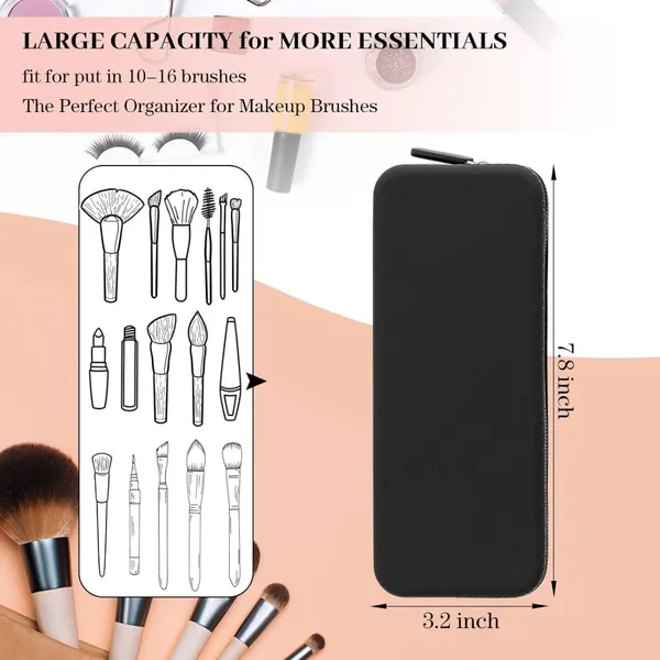 Travel Makeup Brush Holder, Makeup Brush Bag photo-4