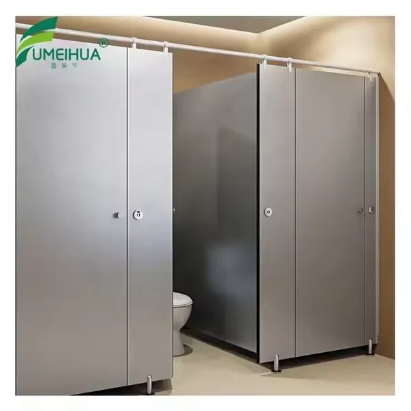 Customized Compact Laminate Anti Fire Waterproof HPL Toilet Cubicle Partition photo-4