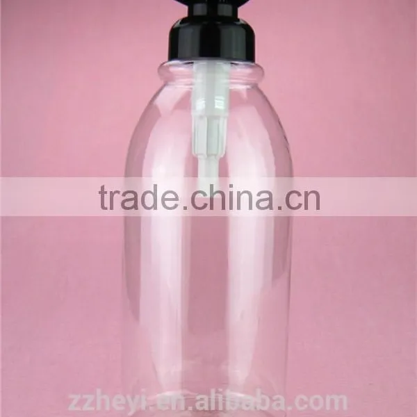 28oz 800ml Beautiful Round Plastic Pet Shampoo Bottle