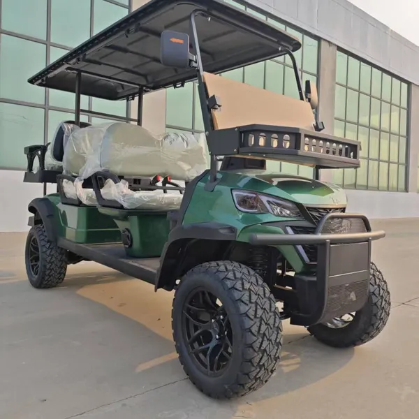 New 4+2 Six-seater Electric Golf Cart for Export and Tourism, Customizable From the Original Manufacturer photo-3