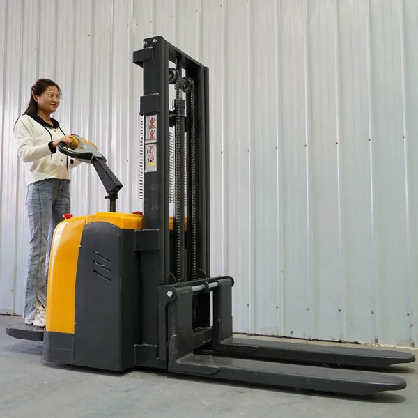 Electric Hydraulic Pallet Stacker 2T 3T 4m Lifting Height Electric Stacker Lift Electric Forklift Lift Electric Pallet Stacker photo-2