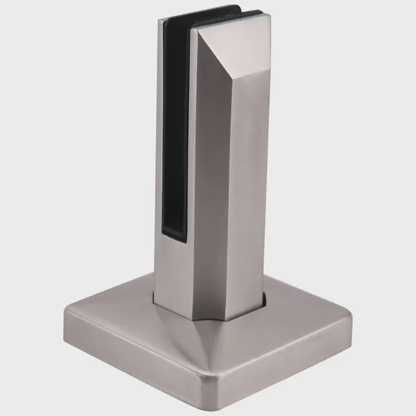 Round Shape Mirror Finish Frameless Glass Railing Base 304 Stainless Steel Base Plate Bolt Down Industrial Grade photo-4