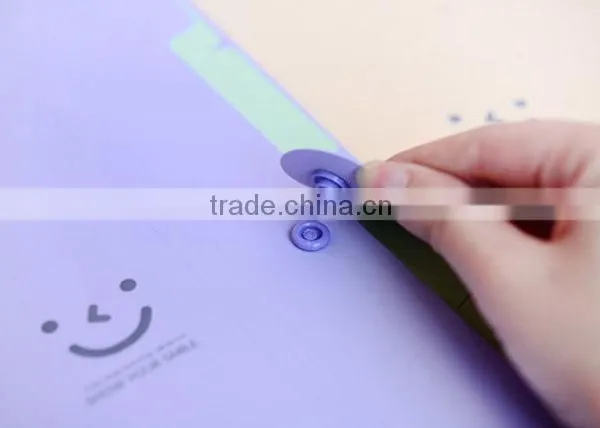 A4 Colorful Pvc Tab File Expanding File Folder With Button and 5 Pockets Very Suitable for Personal Work Supplier's Choice photo-2