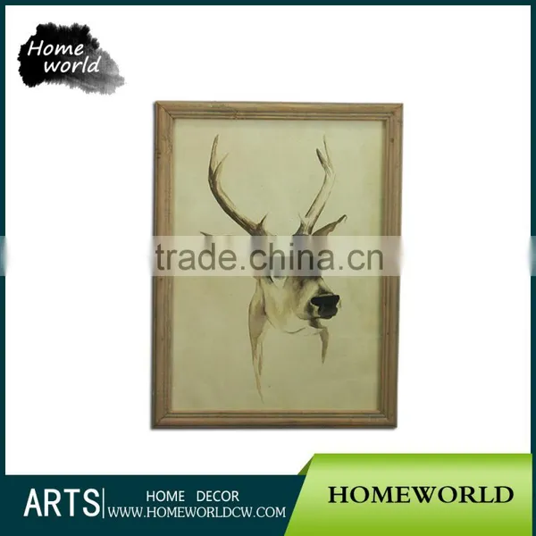 Handmade Craft Grass Wood Paper Art Decoration Wall Artwork Painting photo-3