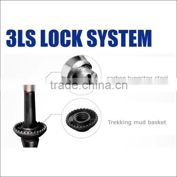 3LS Lock System 80% Carbon Fiber Trekking Pole Climbing Stick Supplier's Choice photo-3