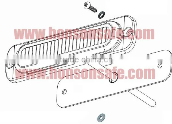 3W 6 Hole LED Automobiles Surface Mount Warning Lighthead HF-160 Quality Choice photo-5