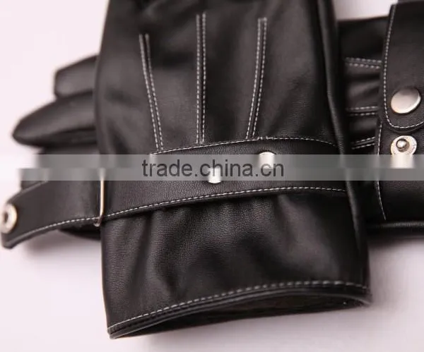 Leather Touch Screen Gloves , Use Device While Keeping Hands Warm ,Full Finger Gloves photo-2