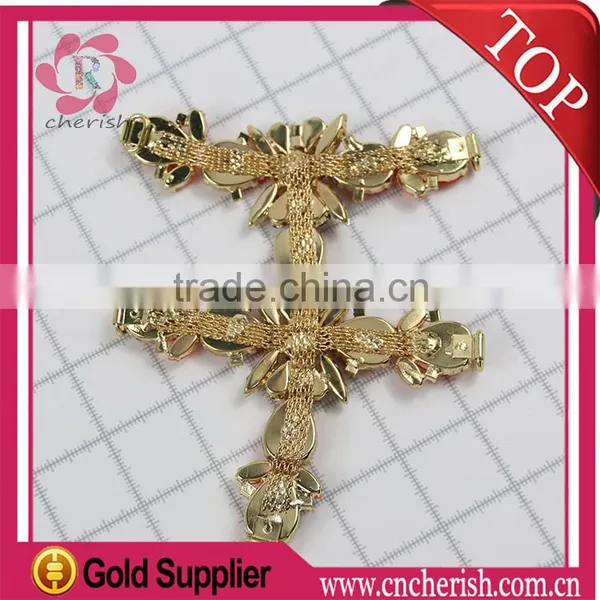 Fashion Rhinestone Metal Shoes Chains Accessories Sandals Decoration For Women photo-5