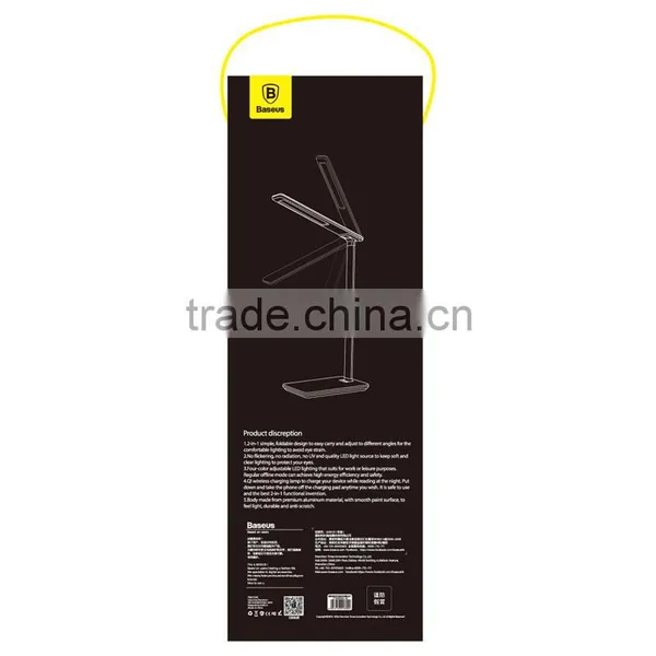 Baseus Ingert Series Qi Wireless Charging Table Lamp For Samsung S5 2 in 1 Quick Charger LED Table Lamp For IPhone 6 6sTB-0327 photo-6