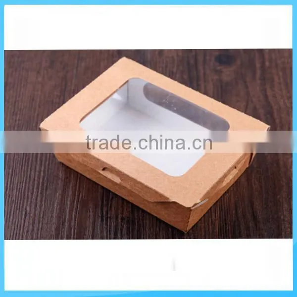 Eco Friendly Kraft Paper Salad Packing Box With Pvc Window photo-6