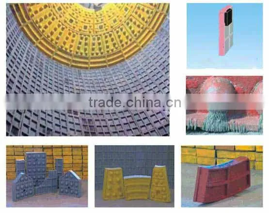 High alumina lining bricks for ball mill with competitive price ISO 9001 and high capacity from Henan Hongji OEM