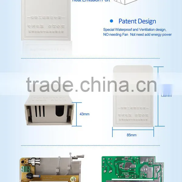 Colin New Patent Technology Support Real DC12V 2A or 3A Warranty 5 Years AC DC CCTV Power Adapter photo-6