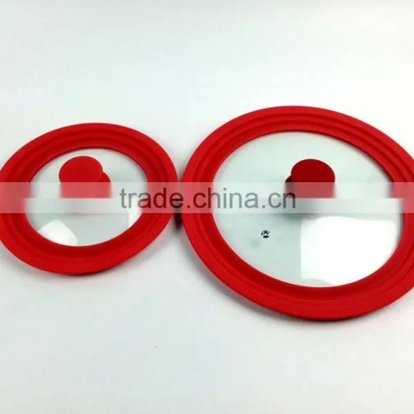 Universal Deckel,glass Pot Lids,Silica Gel Glass Cover,Pot Lids,General Glass Cover ,silicone Pan Cover