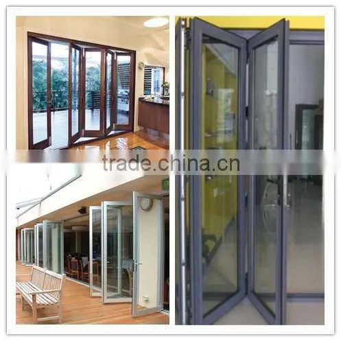 Aluminum Frame and Glass Folding Door,aluminum Doors for External Prices,glass Doors photo-2