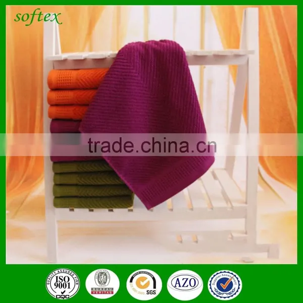 Jacquard Dark Color 100 Cotton Honeycomb Towels photo-5